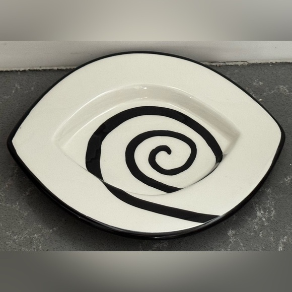 RARE Urban Graffiti Spiral Black & White Coffee/Latte Cup & Saucer Replacement - Picture 5 of 8